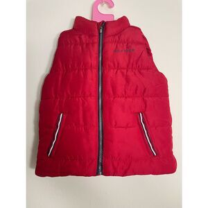 Tommy Hilfiger Kids 24M Red Vest Zip Up